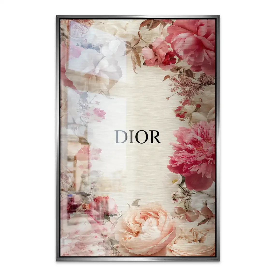 Floral Couture Alu Dibond Bild gebürstet