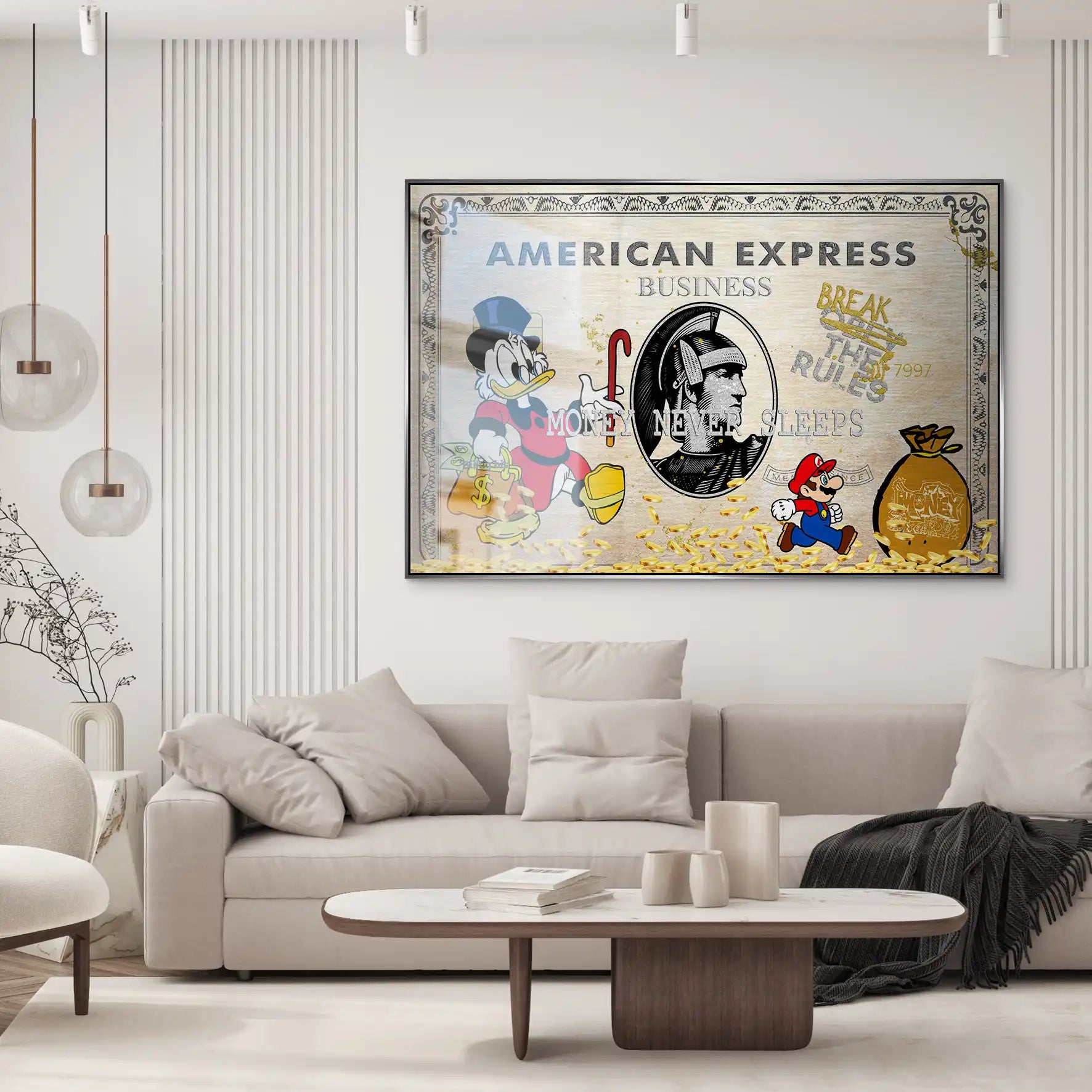 Dagobert Retro Amex AluDibond Gebürstet INGALERIE
