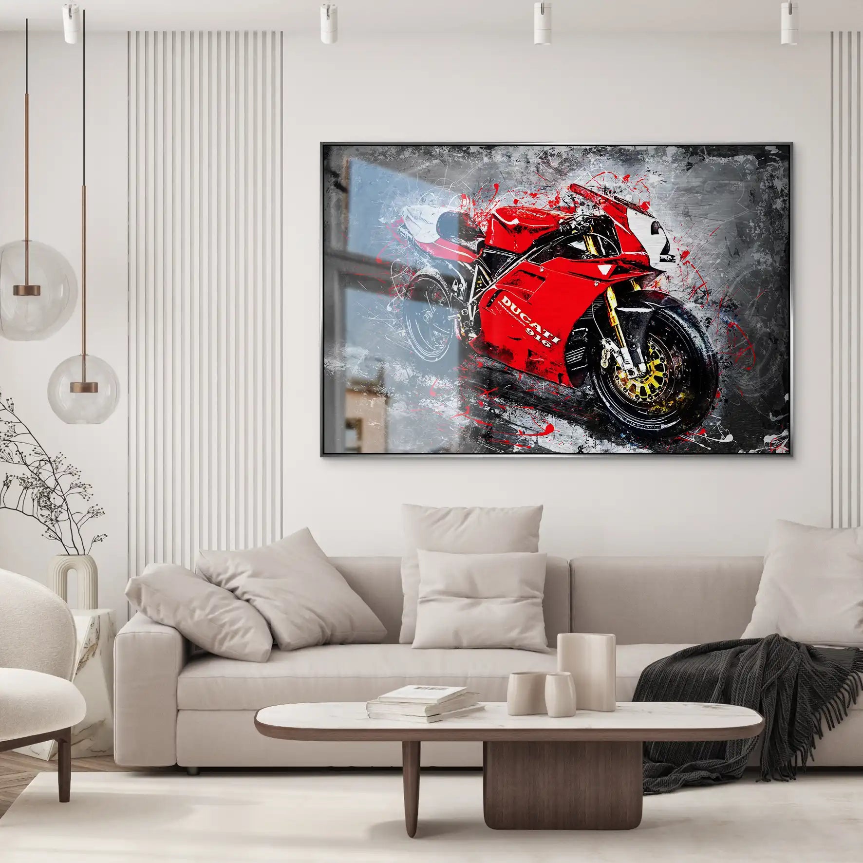 Ducati 916 Abstrakt AluDibond Gebürstet INGALERIE
