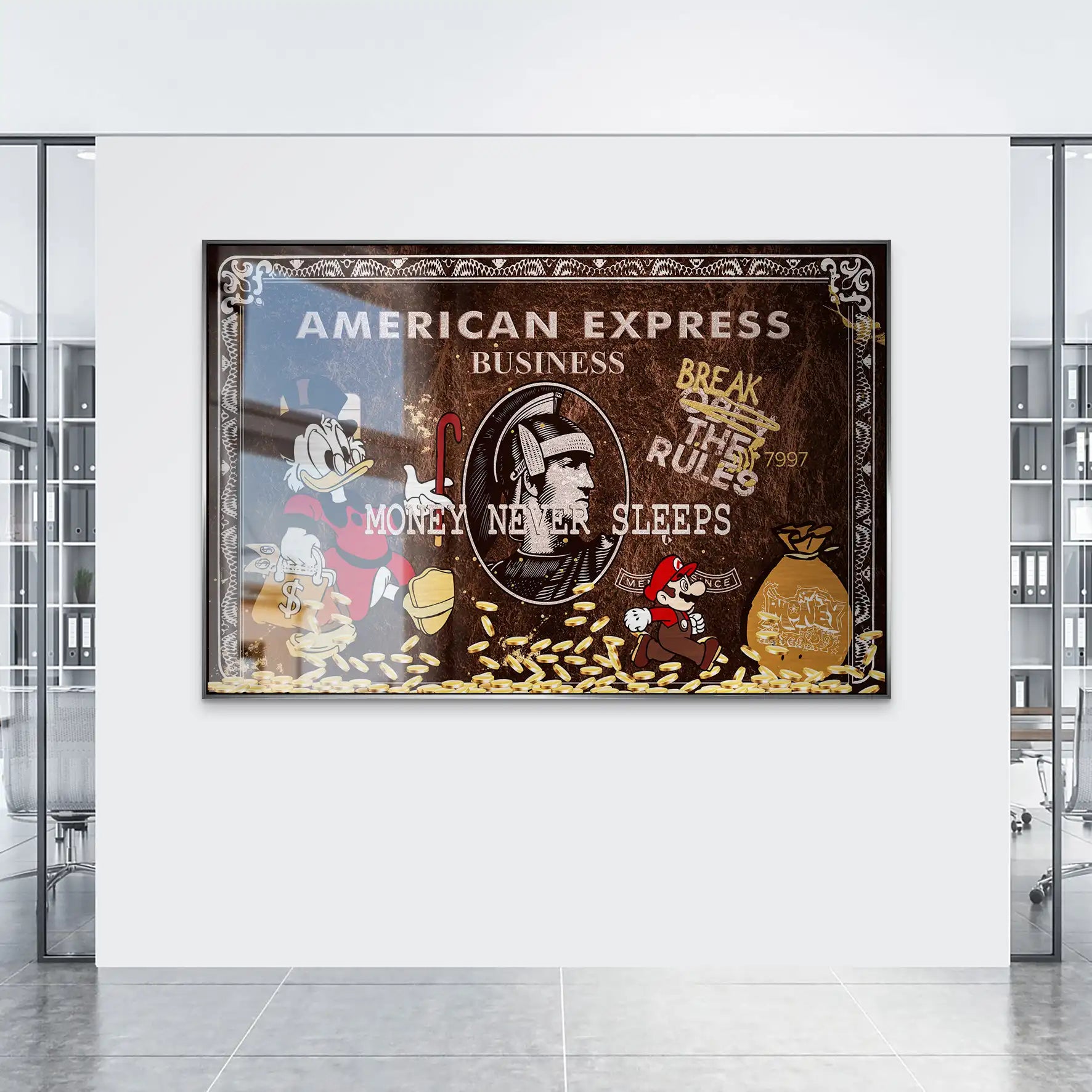 Dagobert Vintage Amex AluDibond Gebürstet INGALERIE