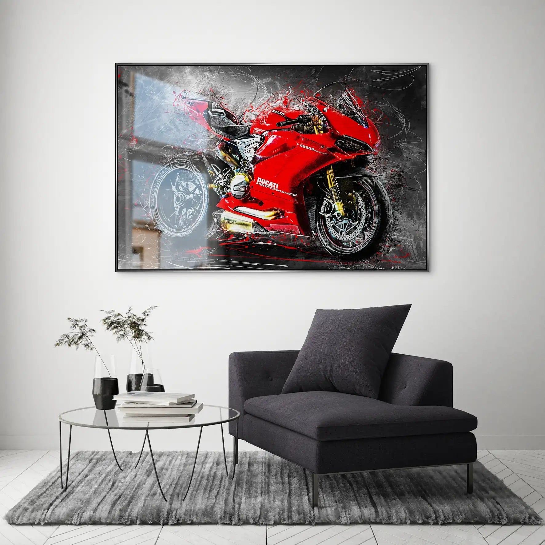 Ducati Panigale 1299 Abstrakt AluDibond Gebürstet INGALERIE