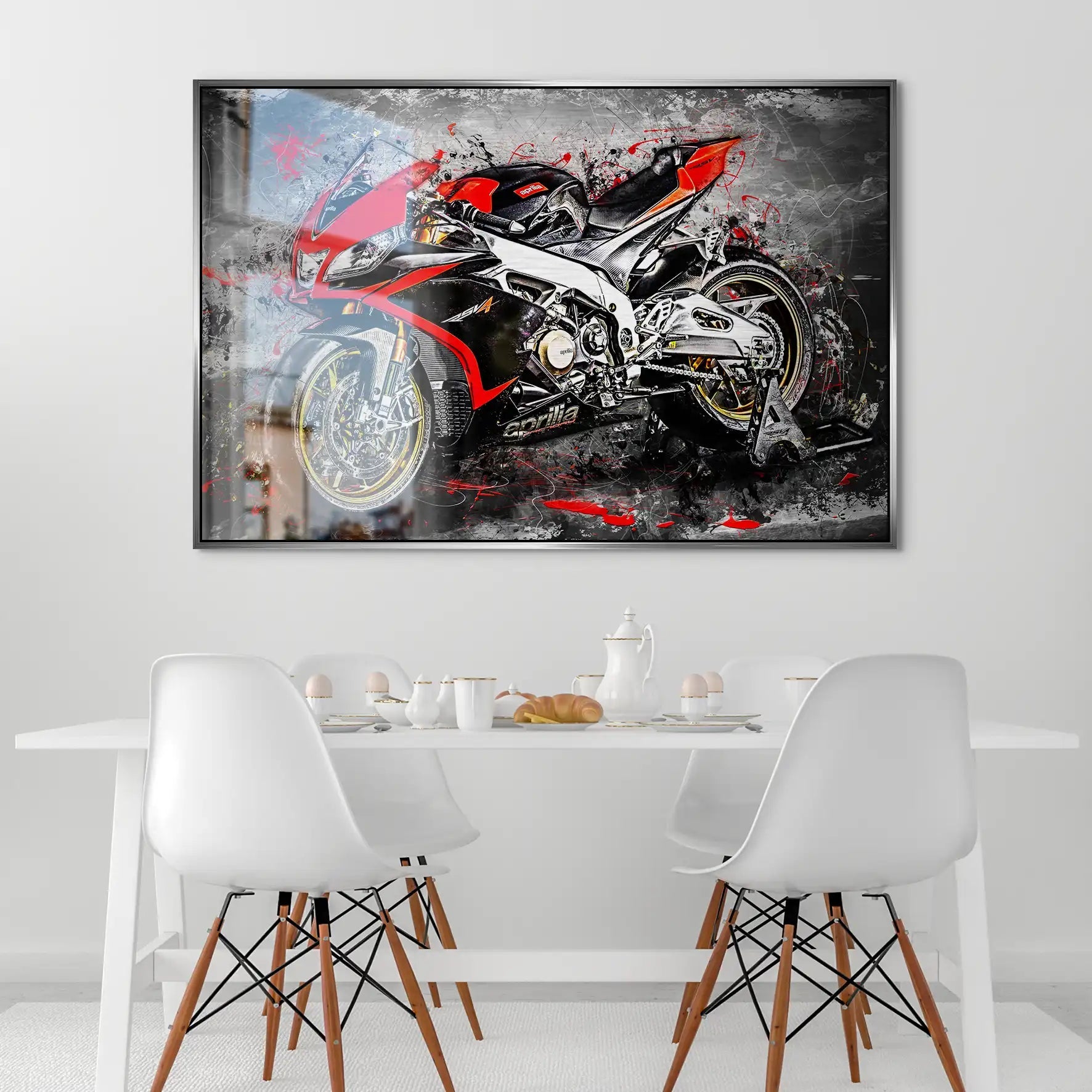 Aprilia RSV4 Abstrakt AluDibond Gebürstet INGALERIE