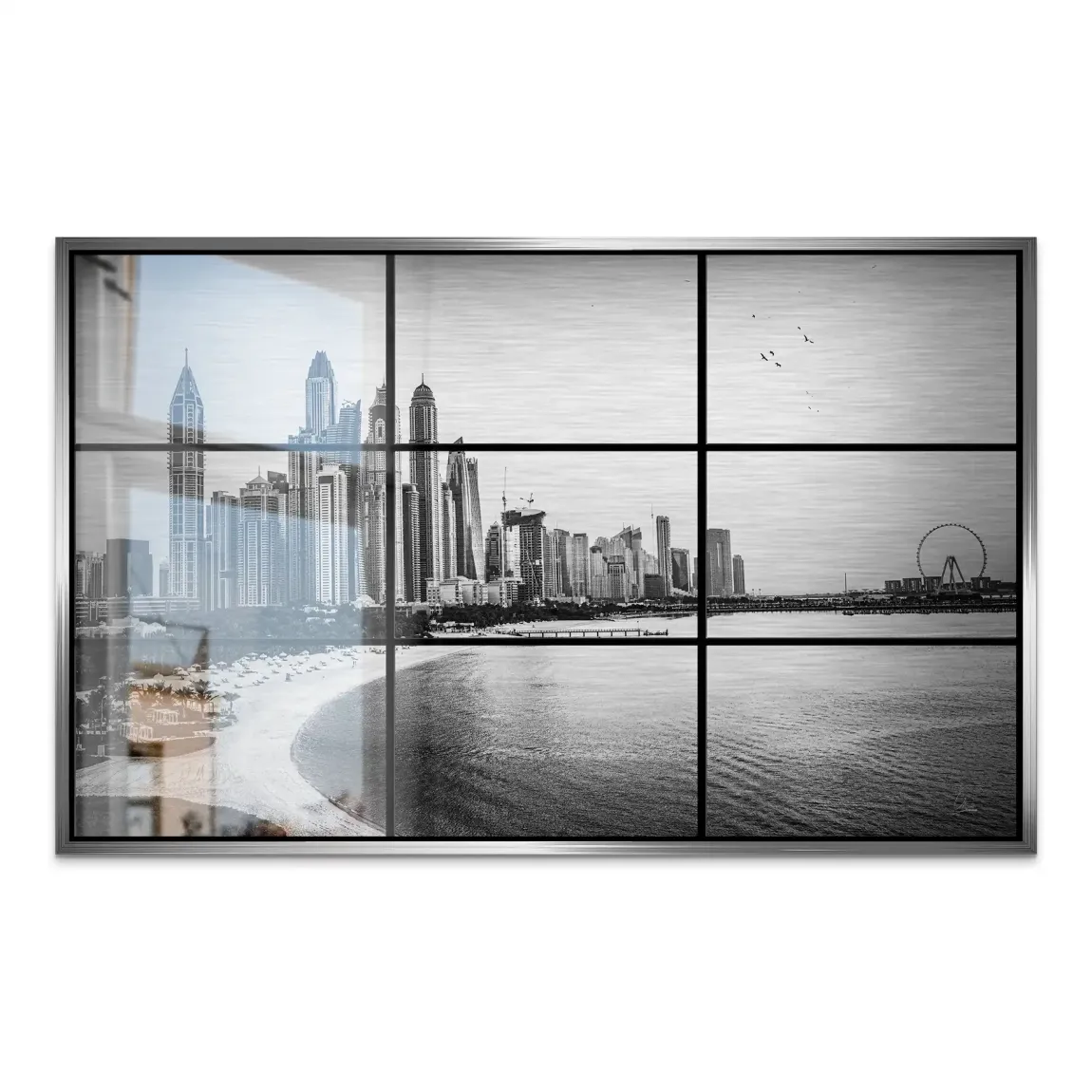 Dubai Noir Horizon AluDibond Gebürstet