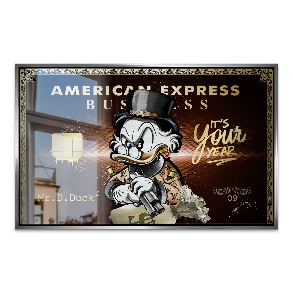 Dagobert Gold Business AluDibond Gebürstet