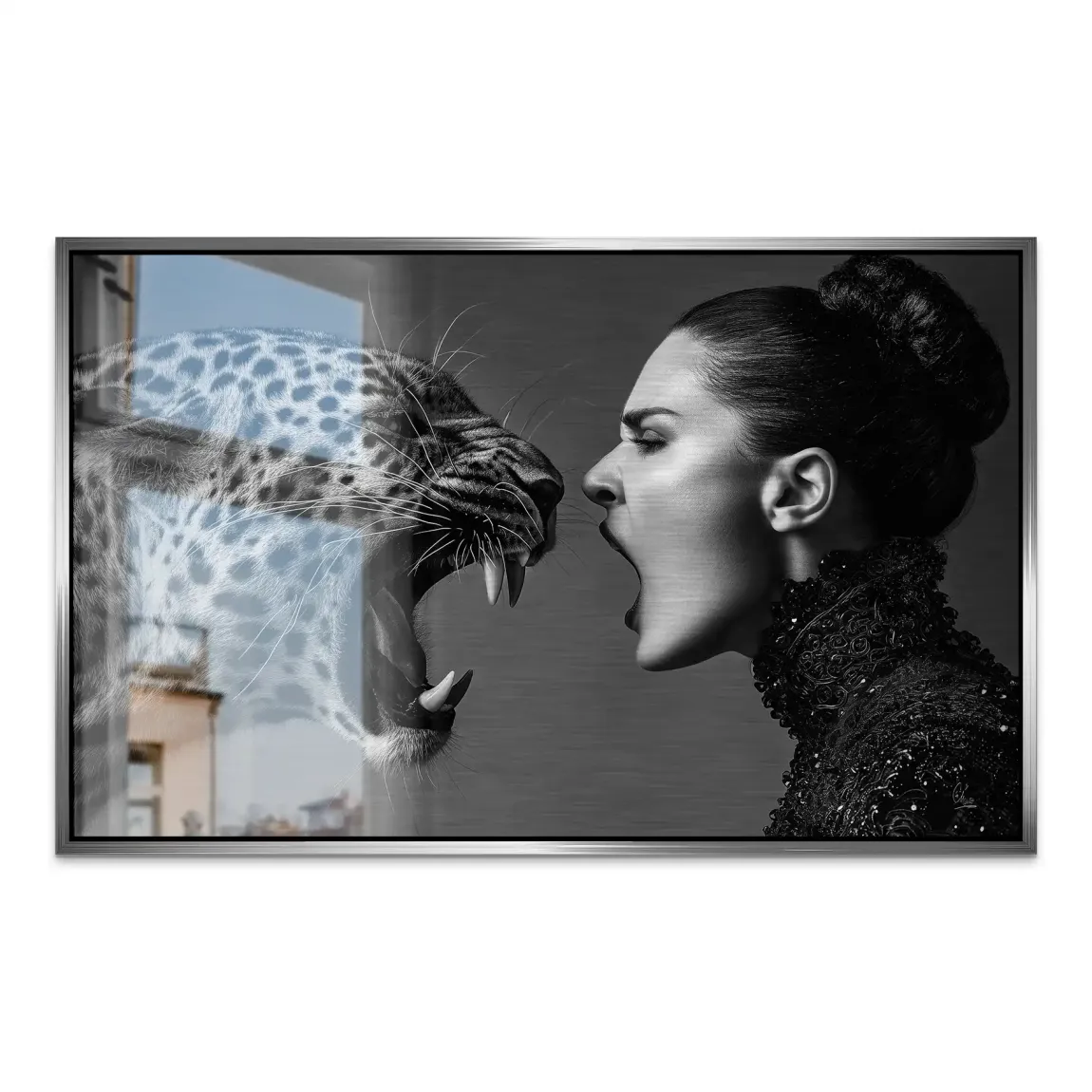 Wild Leopard Connection AluDibond Gebürstet