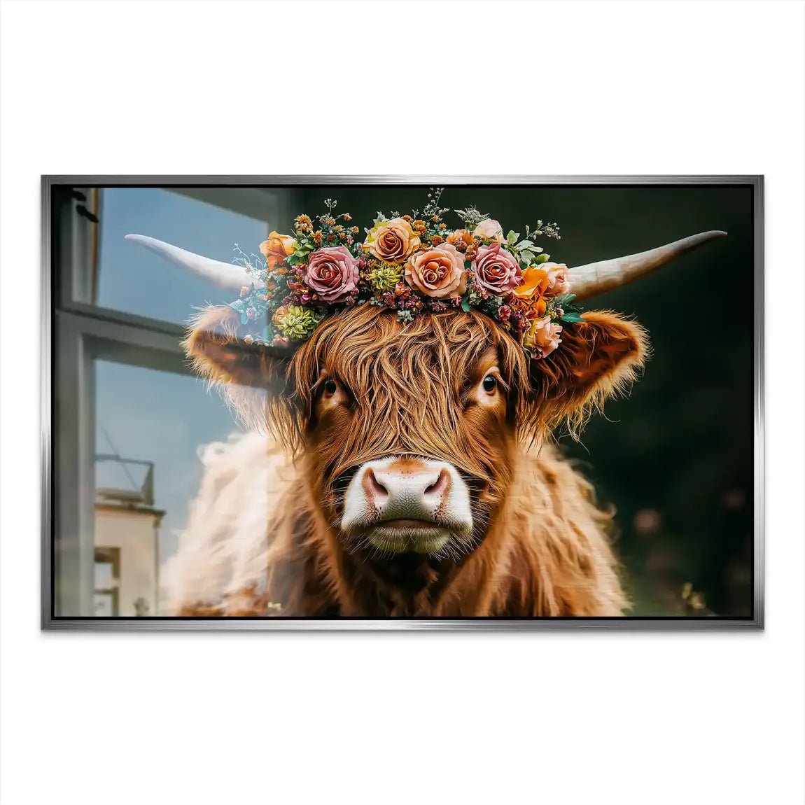 Highland Cow AluDibond Gebürstet INGALERIE