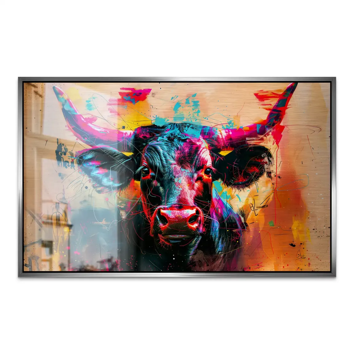 Majestic Bull AluDibond Gebürstet