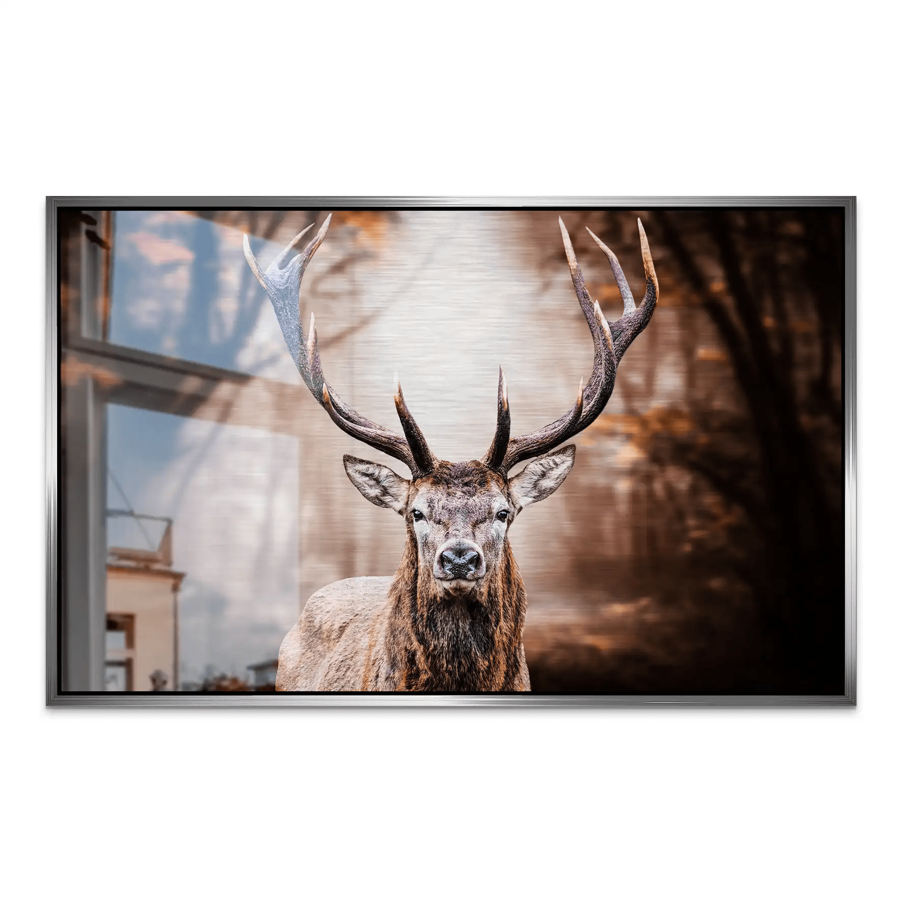 Hirsch Vintage Style AluDibond Gebürstet INGALERIE