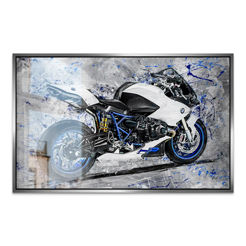 BMW HP2 Abstrakt Art Alu Gebürstet INGALERIE