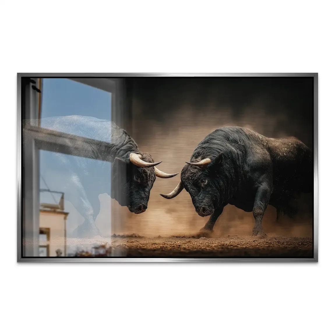 Bulls of Valor Alu Dibond Gebürstet