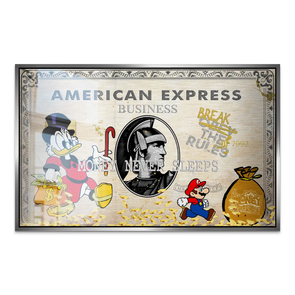Dagobert Retro Amex AluDibond Gebürstet INGALERIE
