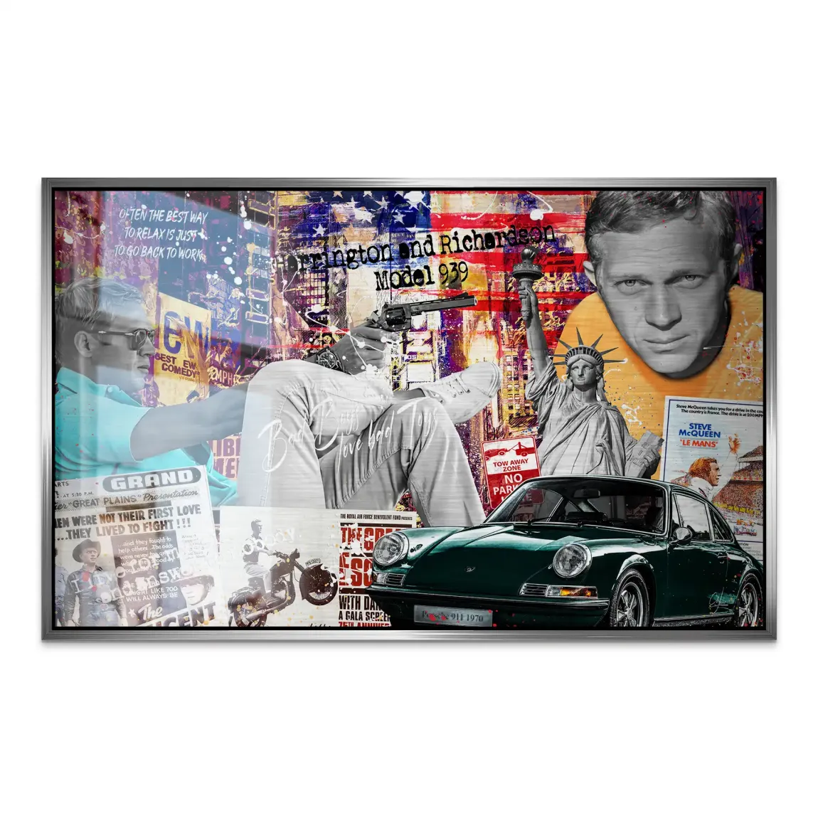 American Legend Steve McQueen AluDibond Gebürstet