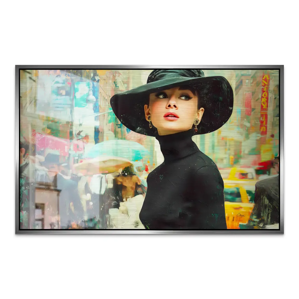 Audrey in New York AluDibond Gebürstet INGALERIE