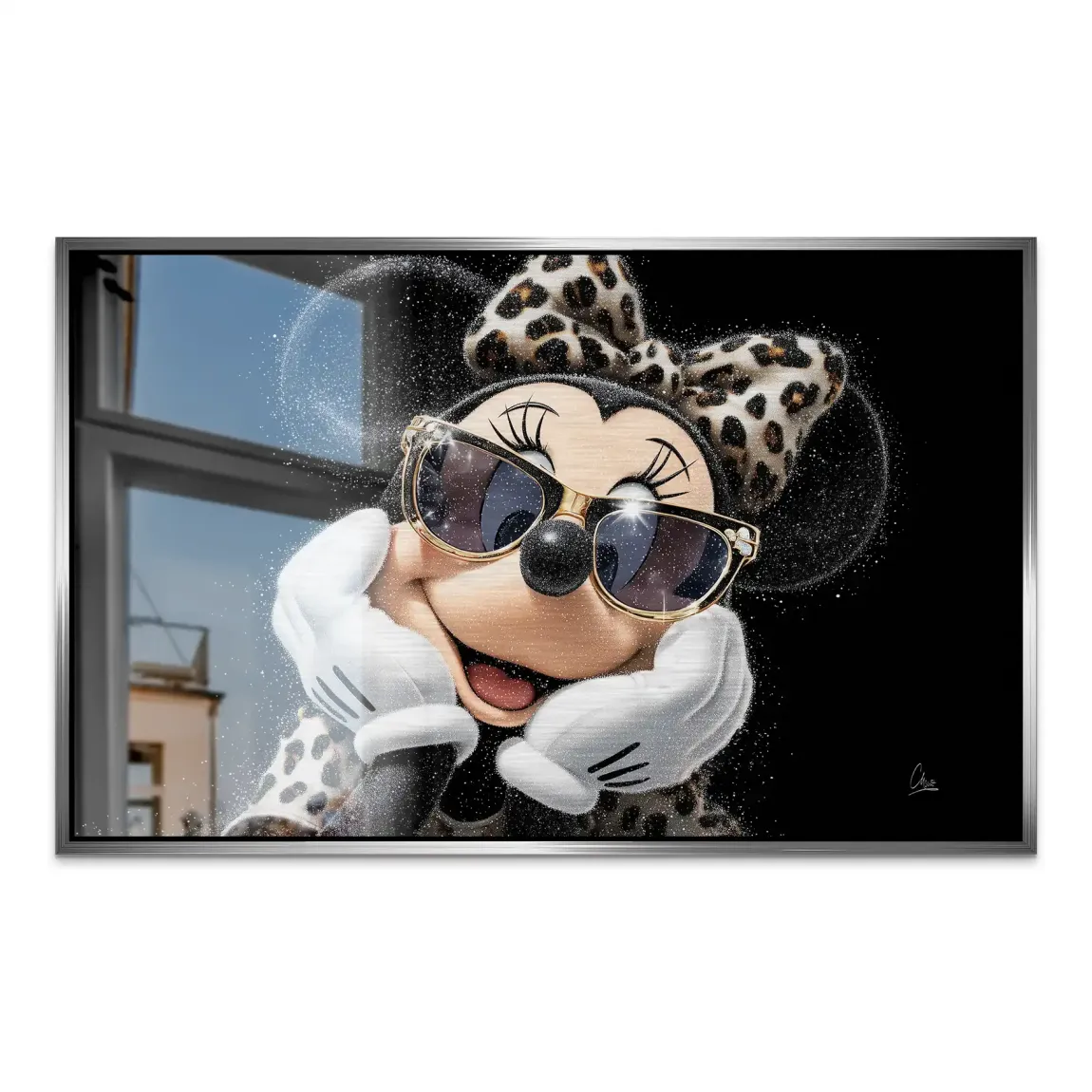 Minnie Maus Chic Spark AluDibond Gebürstet