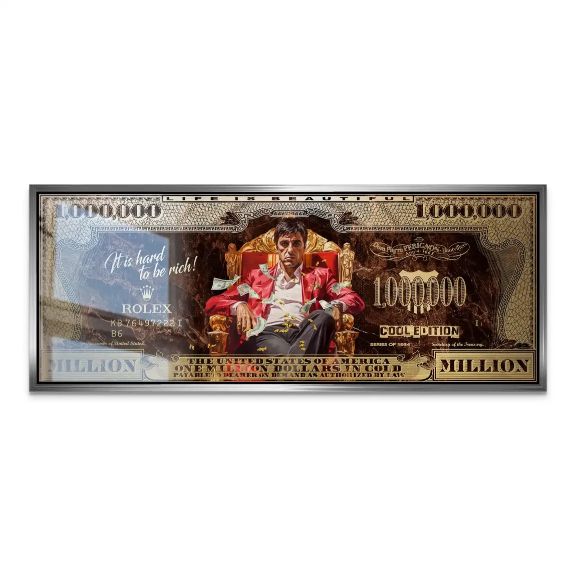 Scarface Million Legacy Dollar Alu Gebürstet