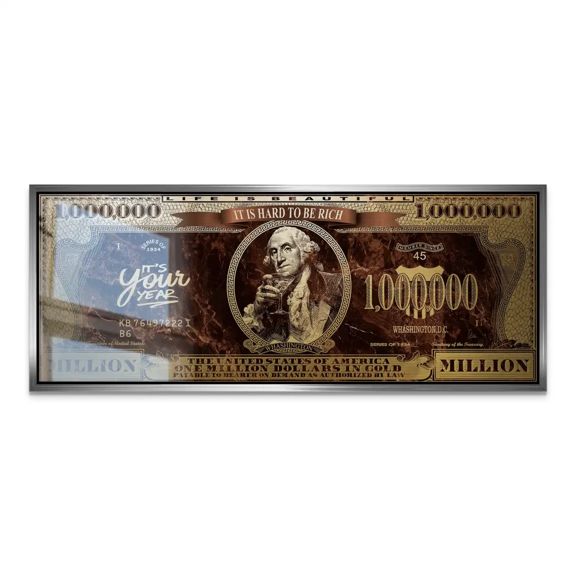 Gold Dollar George Washington Alu Gebürstet