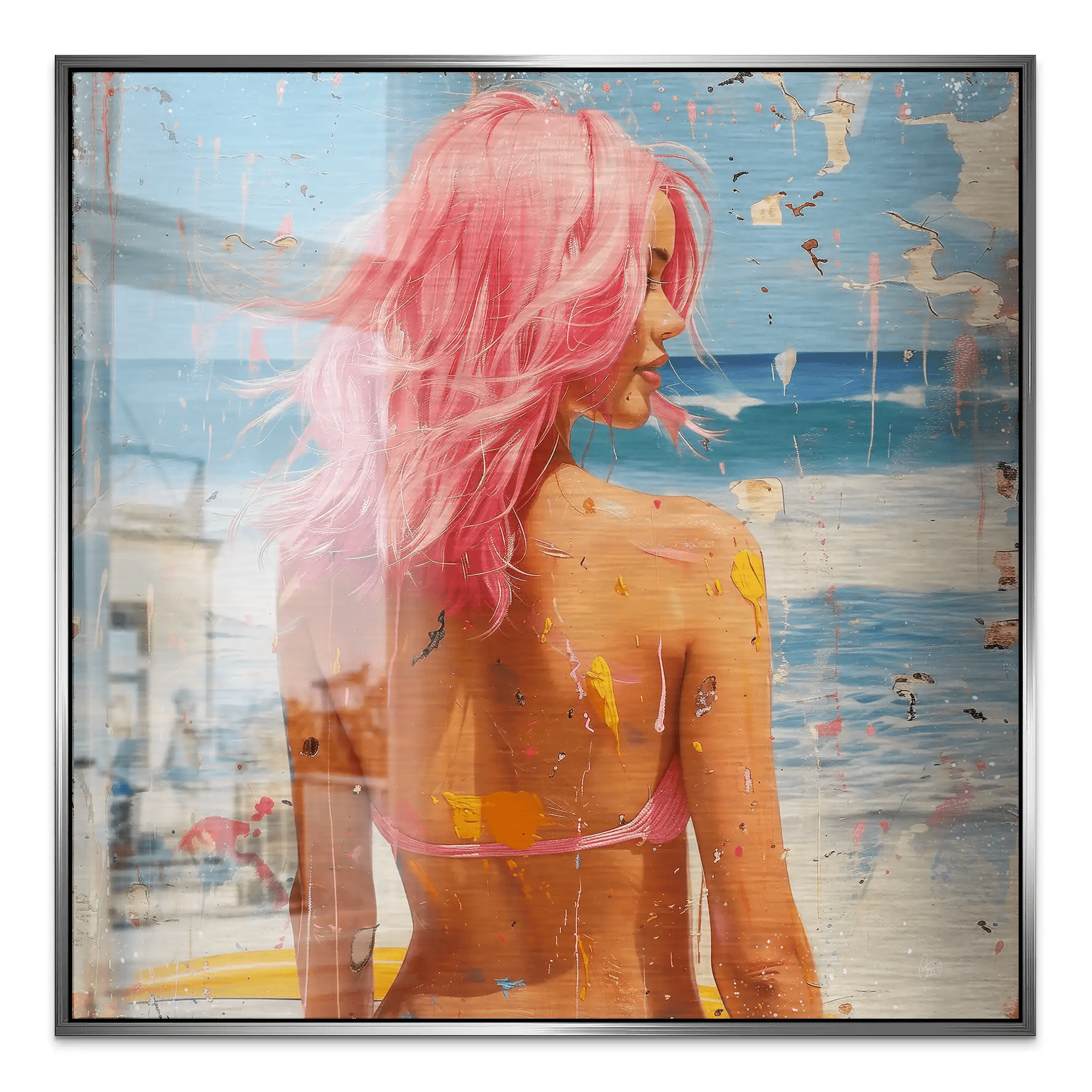Beach Girl Nr.3 Alu Gebürstet Bild INGALERIE