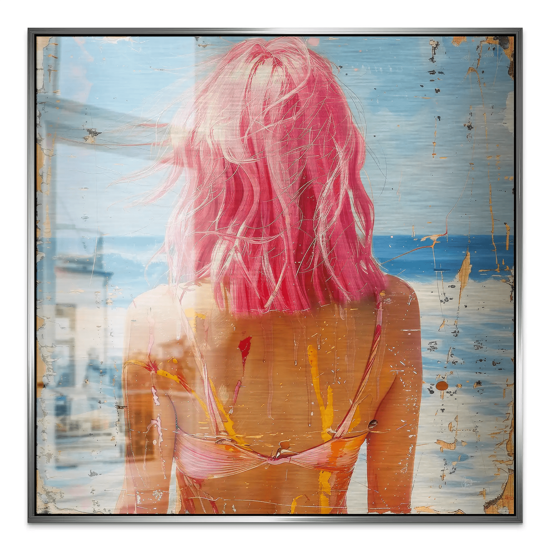 Beach Girl Nr.5 Alu Gebürstet Bild INGALERIE