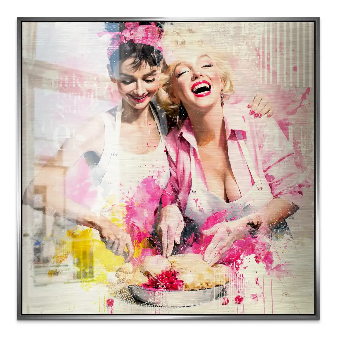 Audrey Marilyn Joy Aluminiumbild gebürstet