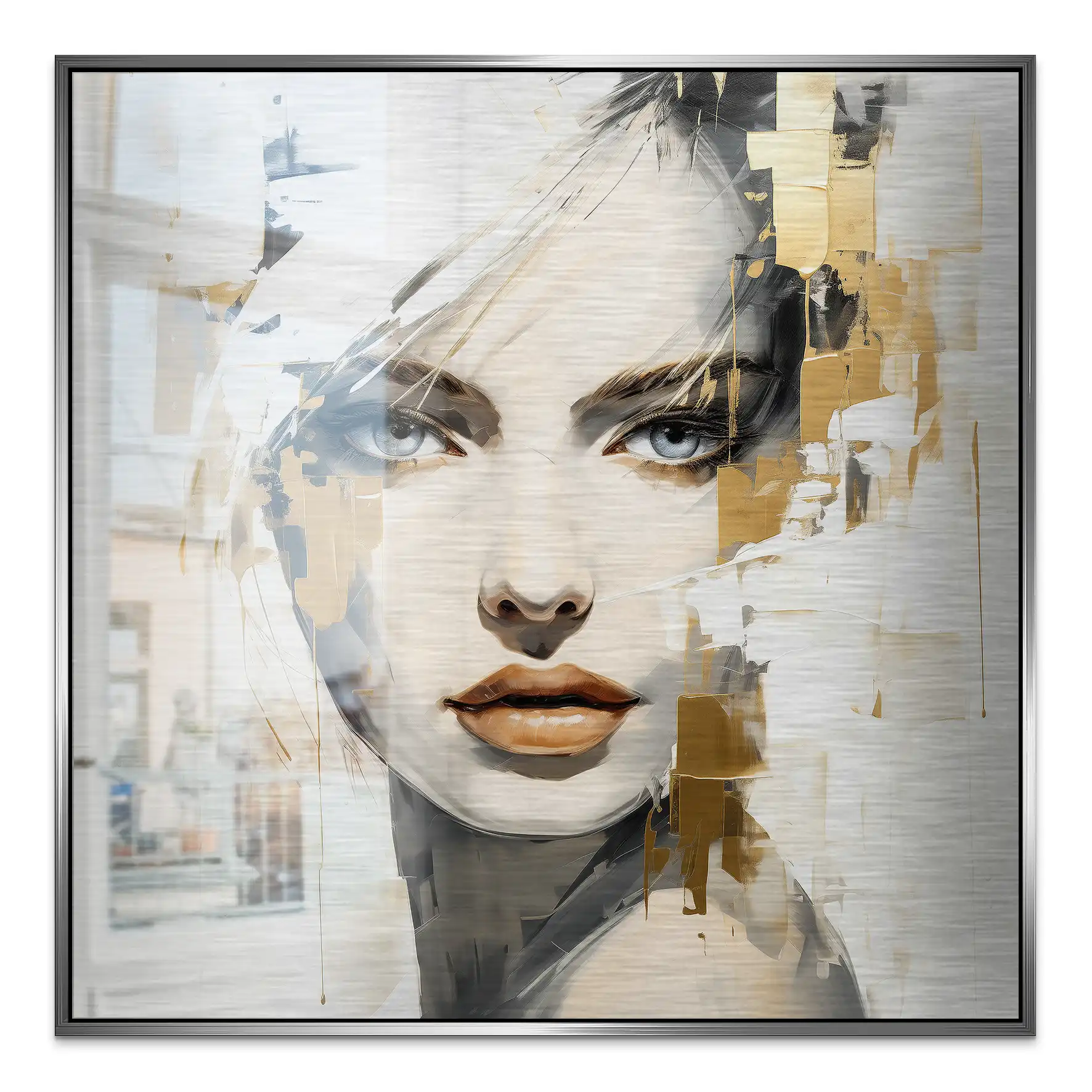 Golden Muse Alu gebürstet Bild INGALERIE