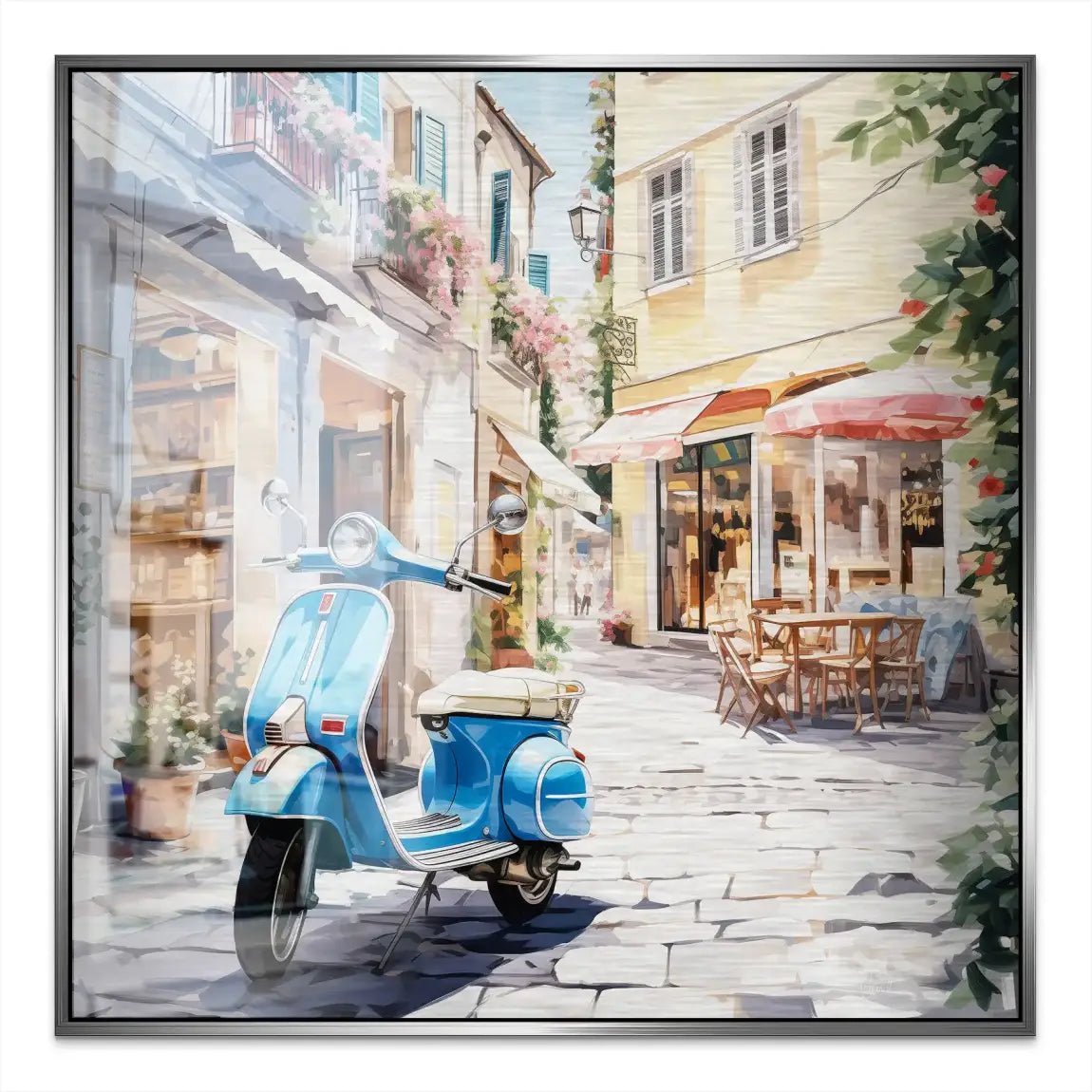 Italy Flair Alu Gebürstet Bild INGALERIE