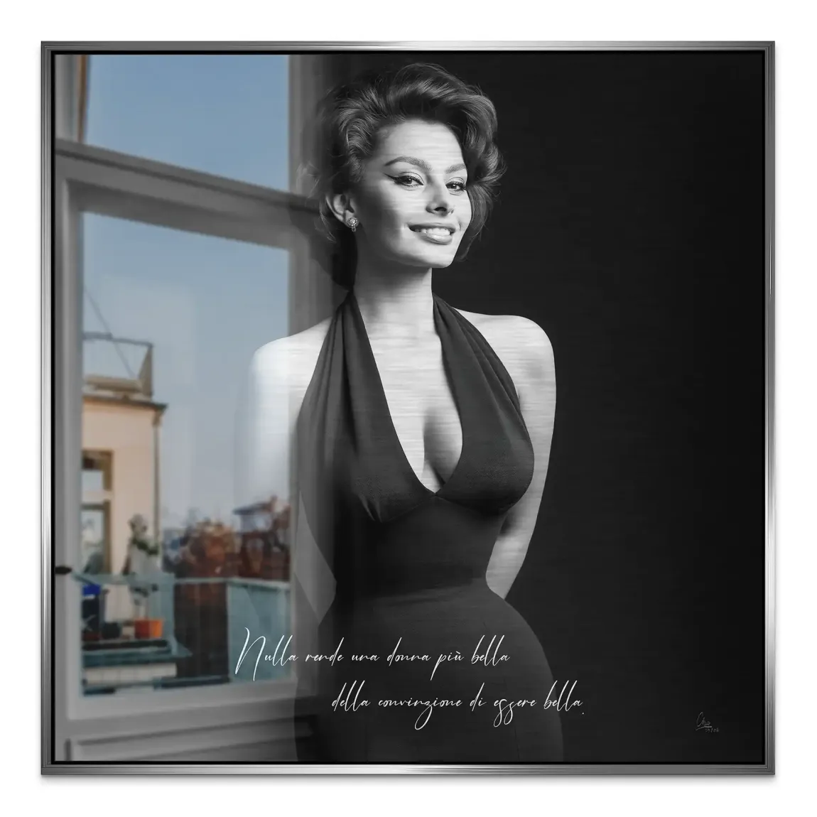 Sophia Diva Aluminiumbild gebürstet