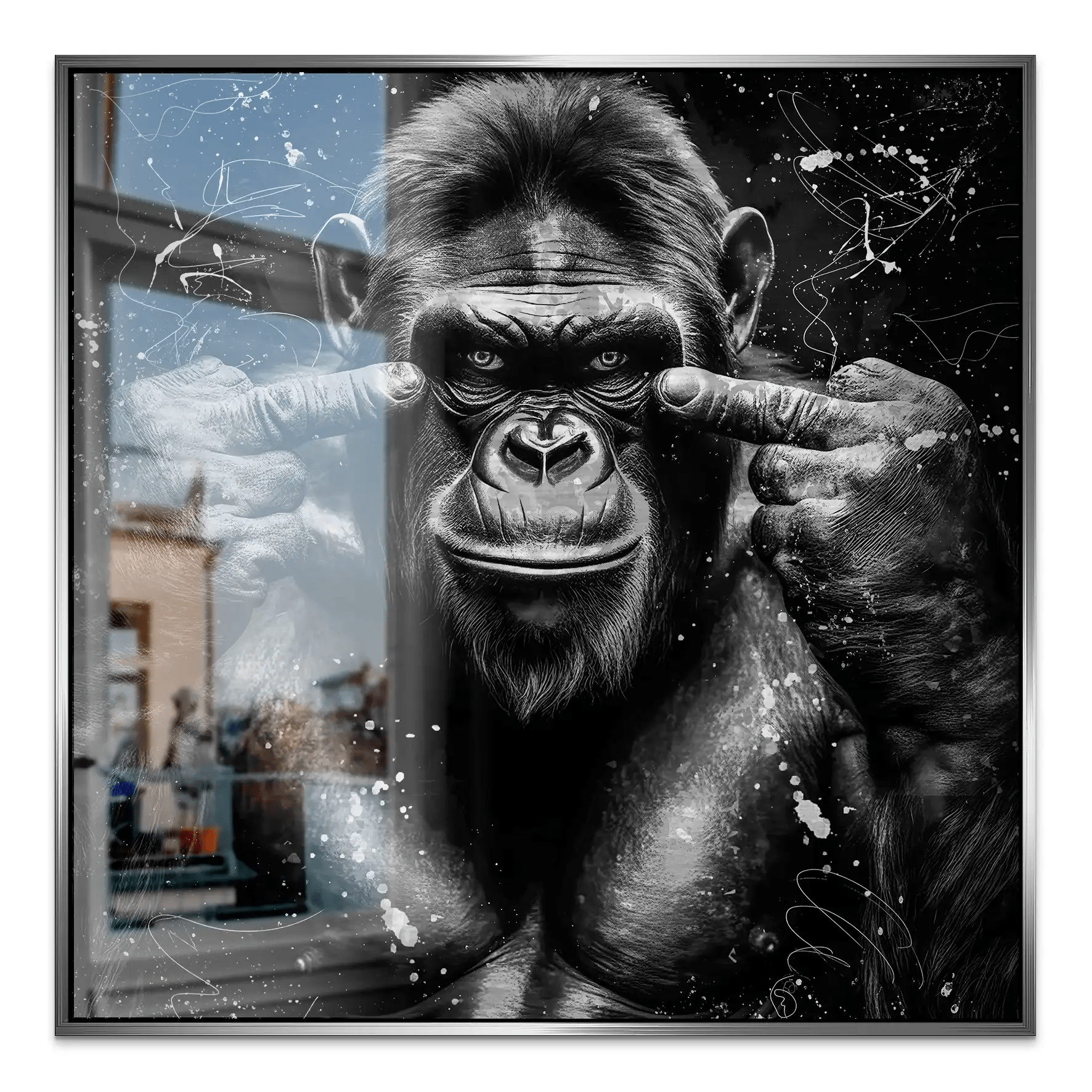 Bad Gorilla Nr.2 Alu Gebürstet INGALERIE