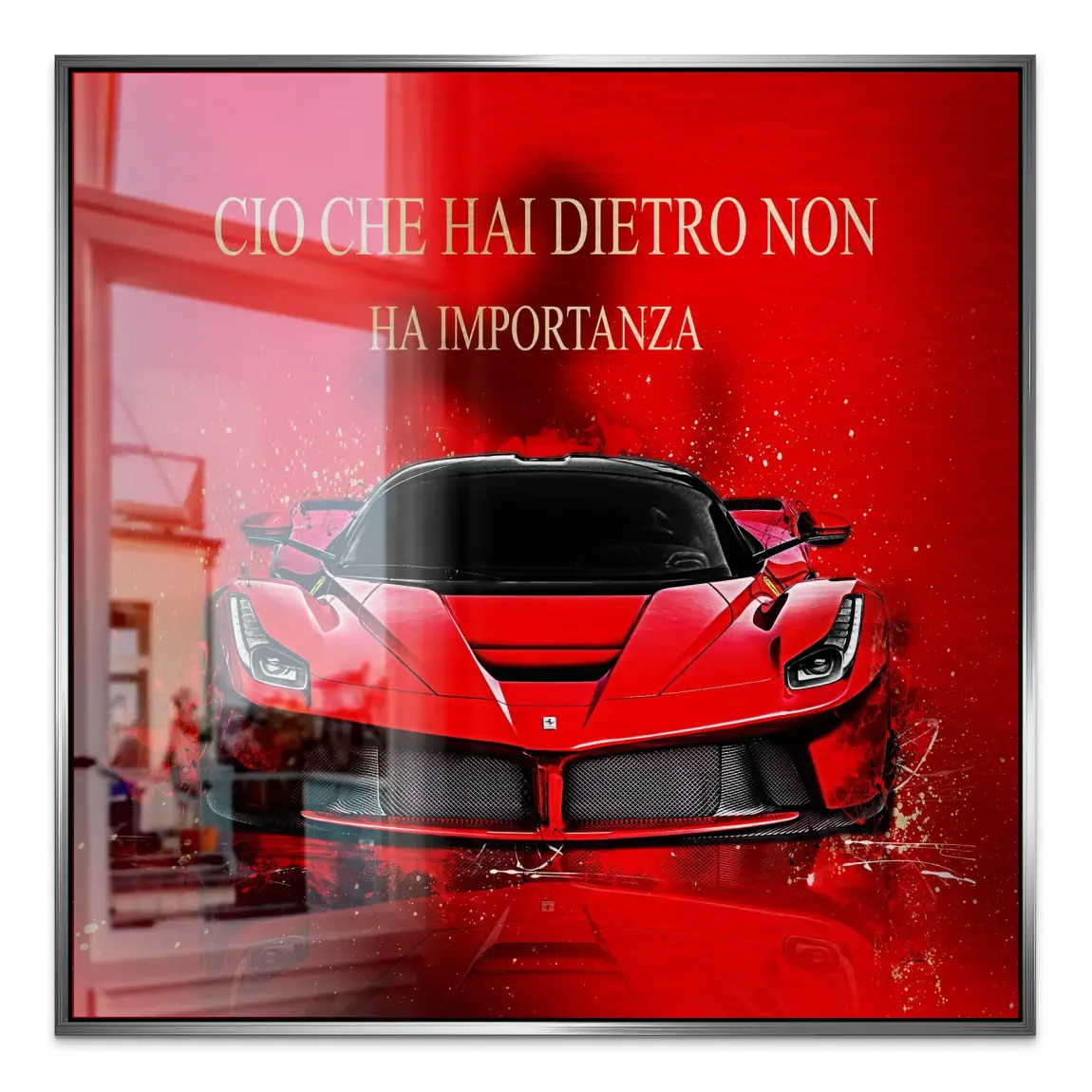 Red Velocity La Ferrari Alu Gebürstet Bild