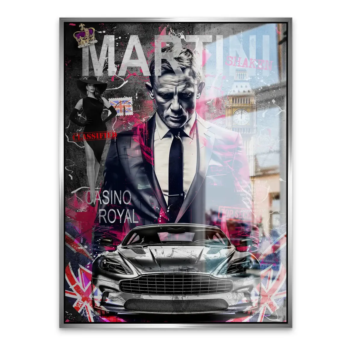 James Bond Royale Martini Alu Gebürstet Bild
