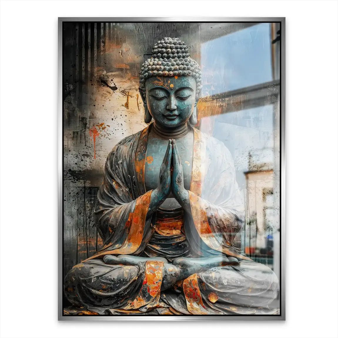 Buddha Abstrakt Nr.50 Aludibond Gebürstet INGALERIE