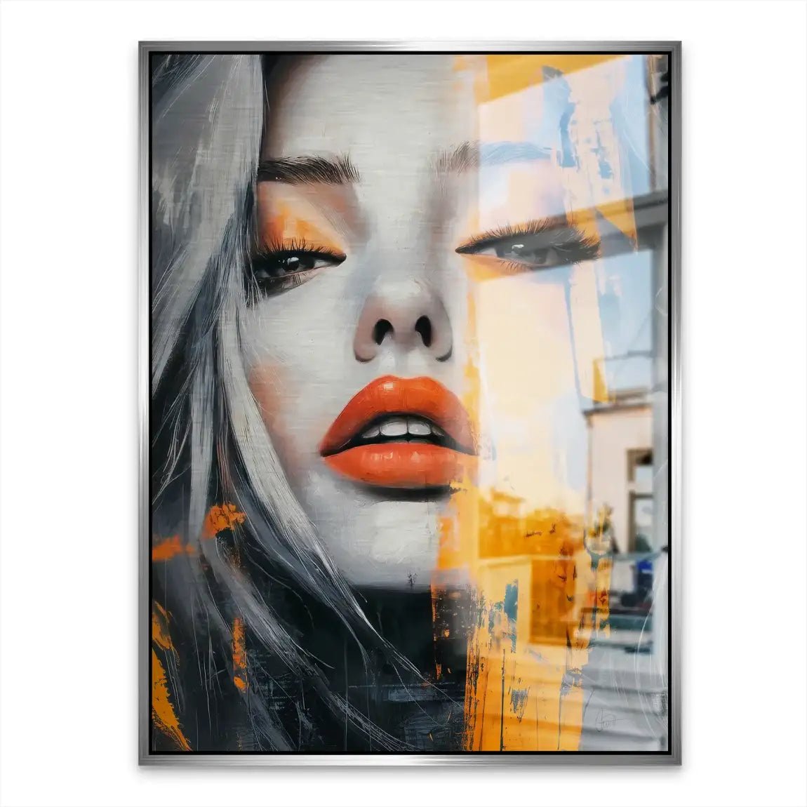 Orange Beauty Aludibond Gebürstet INGALERIE