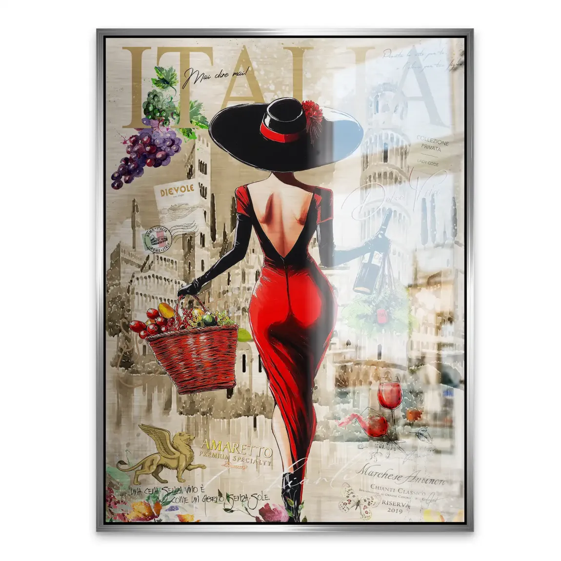 Dolce Vita Rosso Flair Aludibond Gebürstet INGALERIE