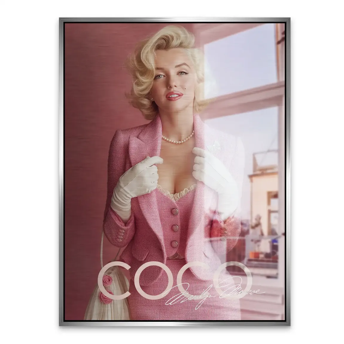 Eleganz in Rosé Monroe Aludibond Gebürstet Bild INGALERIE