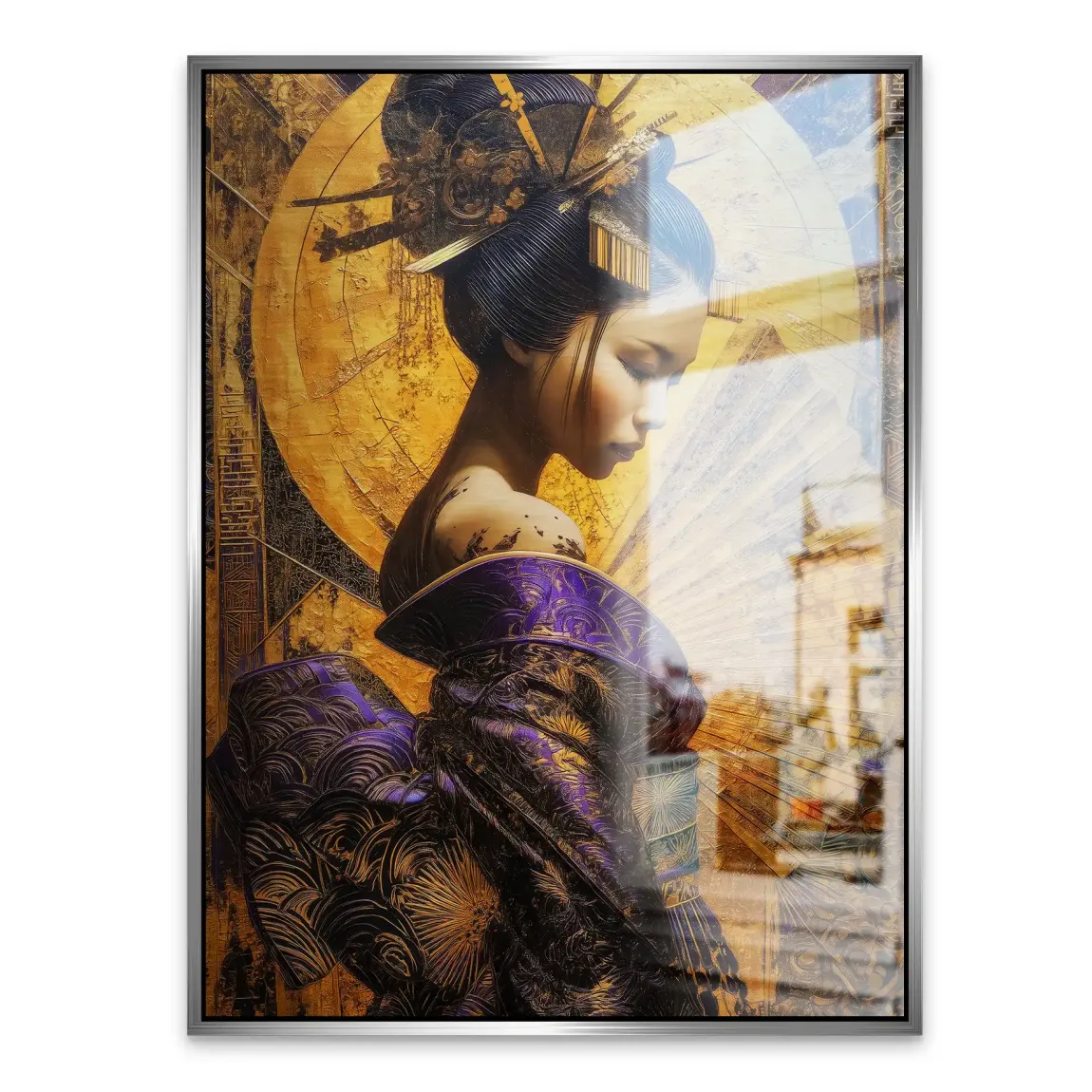 Silk Dynasty Beauty Aludibond Gebürstet INGALERIE