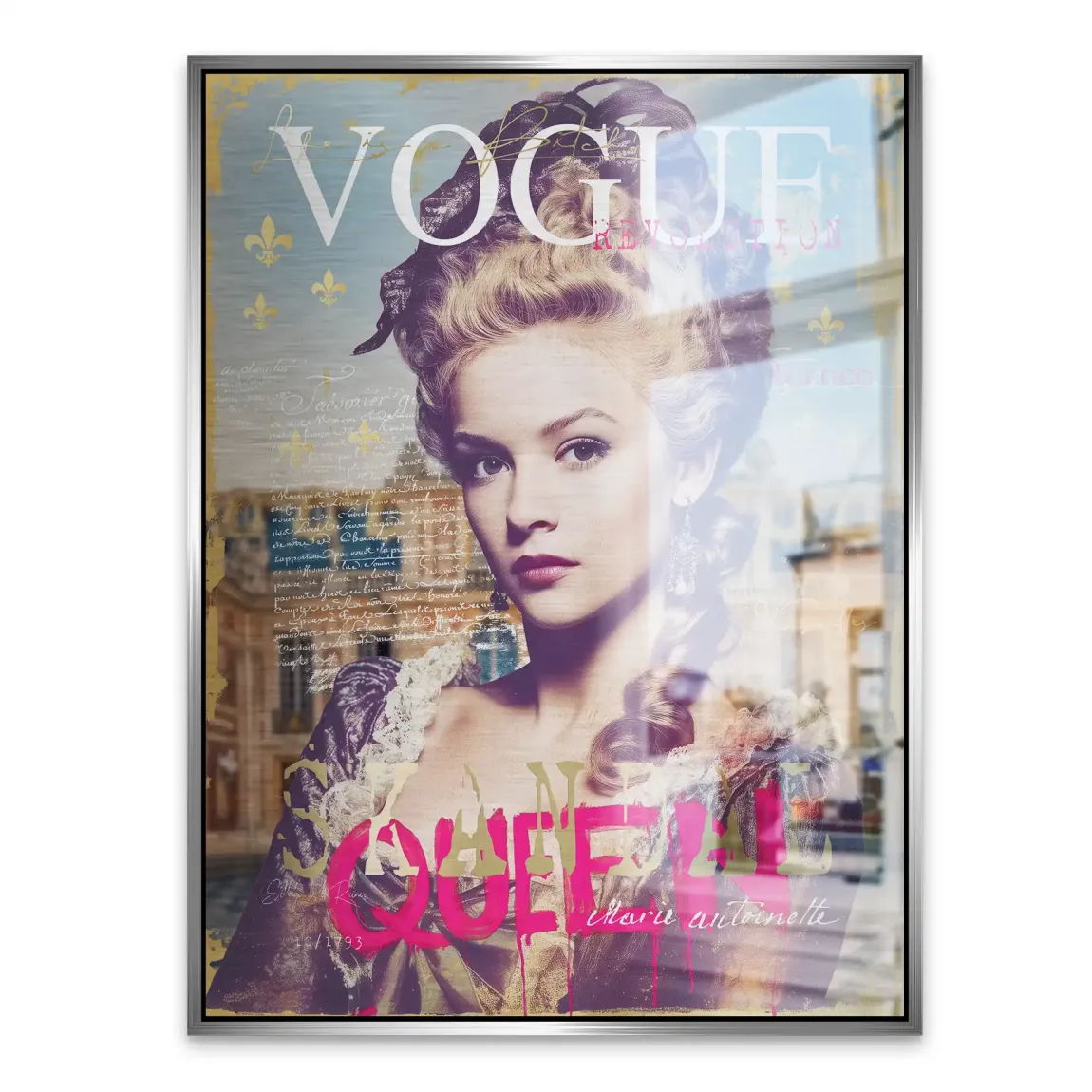 Marie Antoinette Vogue Alu Gebürstet Bild