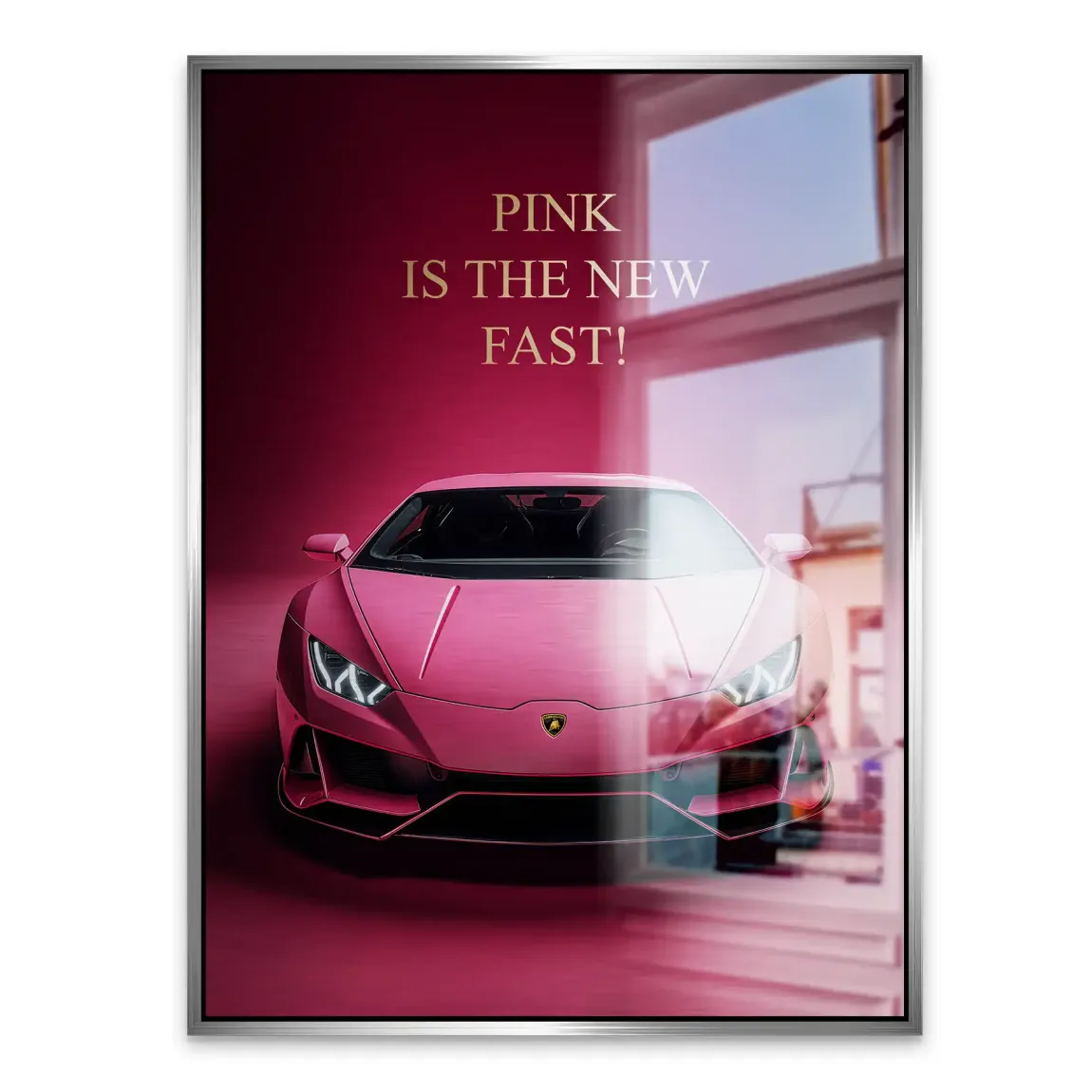 Pink Speed Lambo Alu Gebürstet Bild