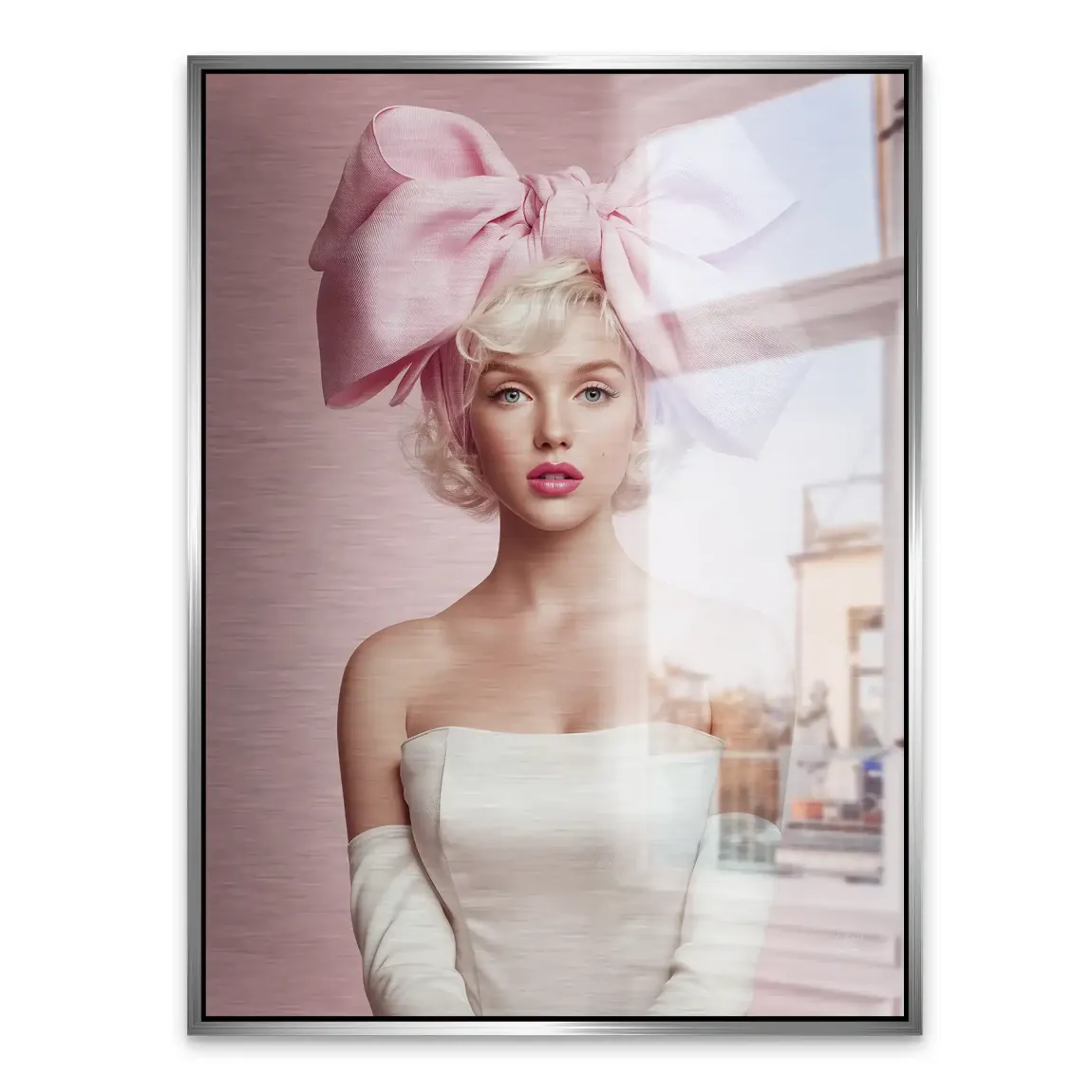 Marilyn Monroe Rosé Alu Gebürstet Bild