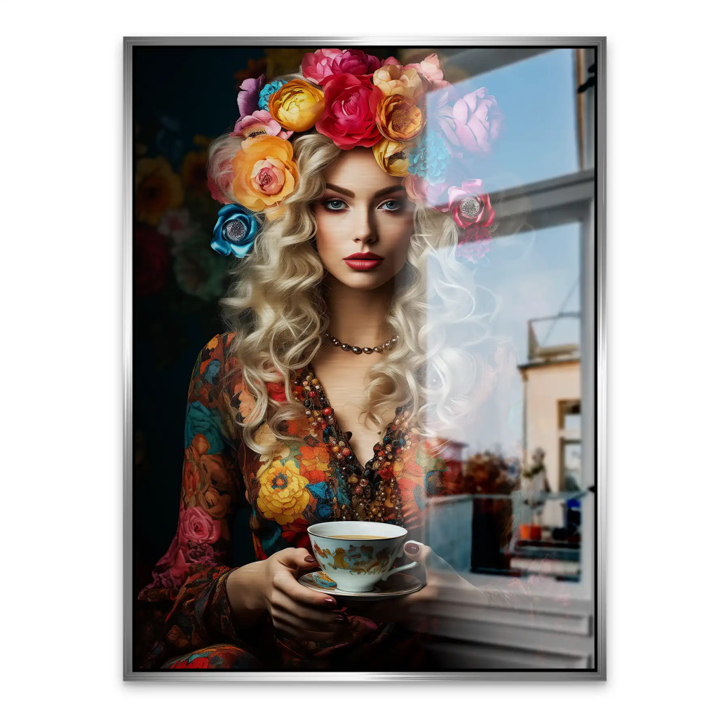 Beauty Bohemian Flower Alu Gebürstet Bild INGALERIE