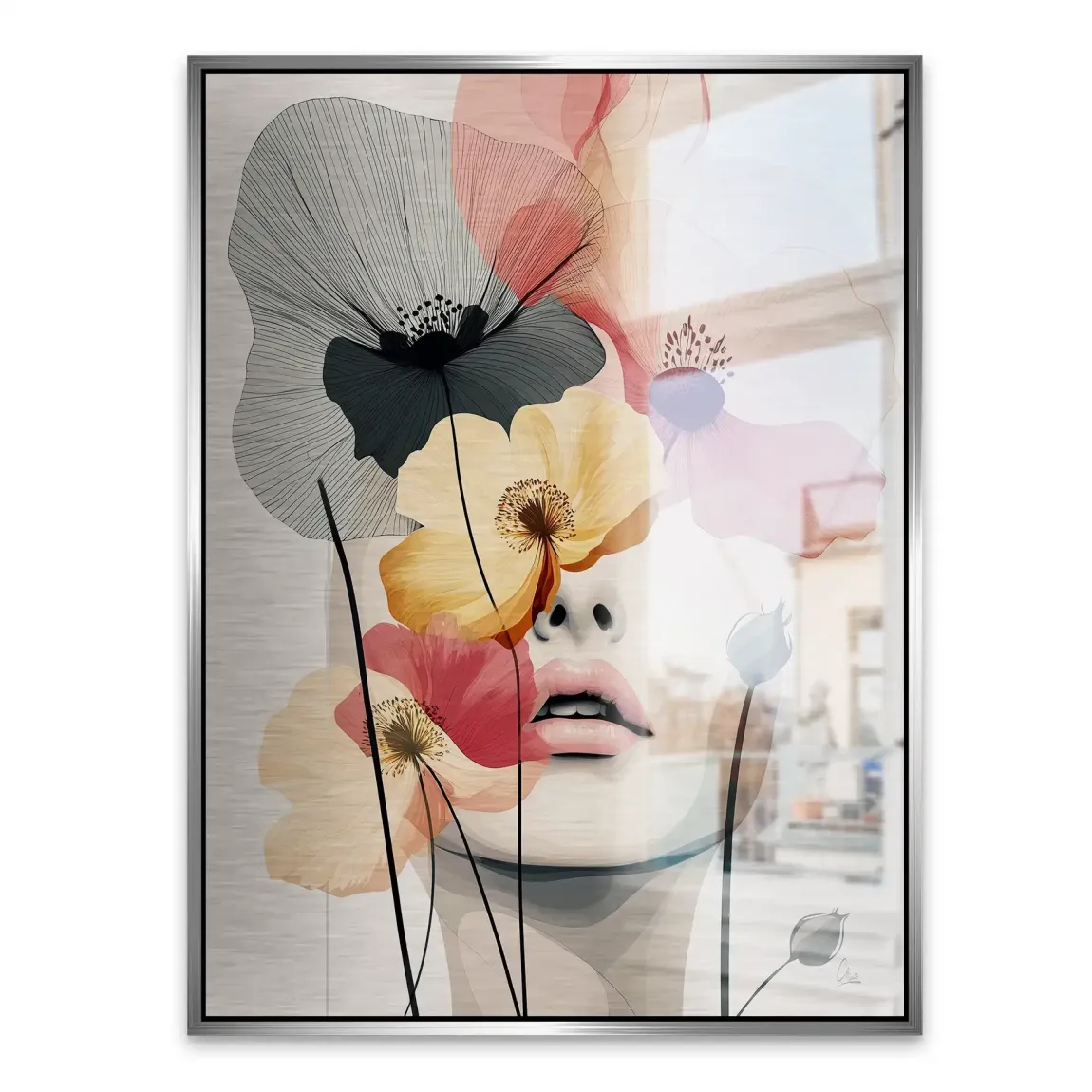 Floral Dream Alu Gebürstet Bild