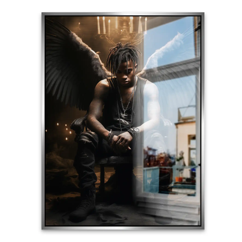 Angel-Man Aludibond gebürstet Bild INGALERIE