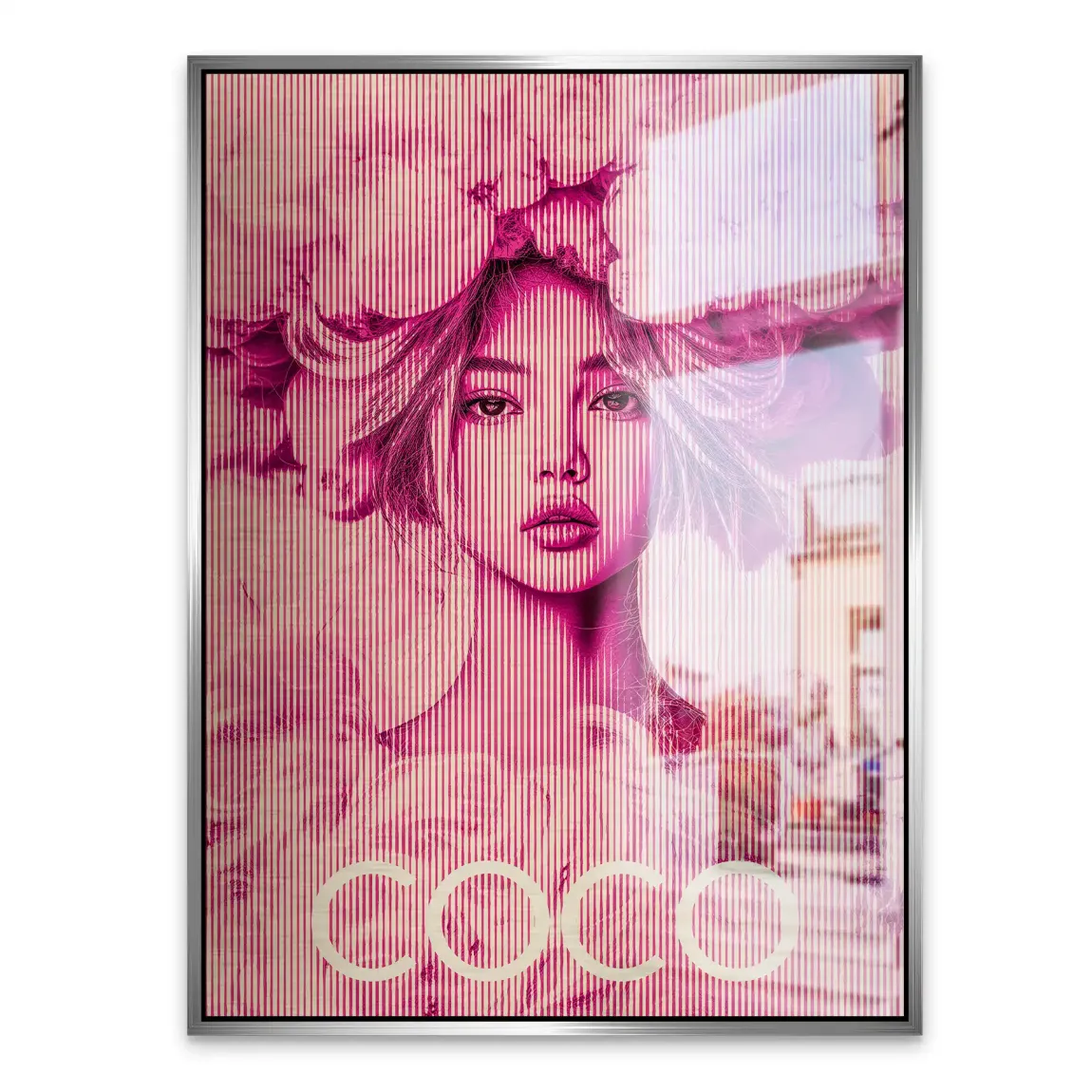 Coco Vision in Pink Aludibond Gebürstet INGALERIE