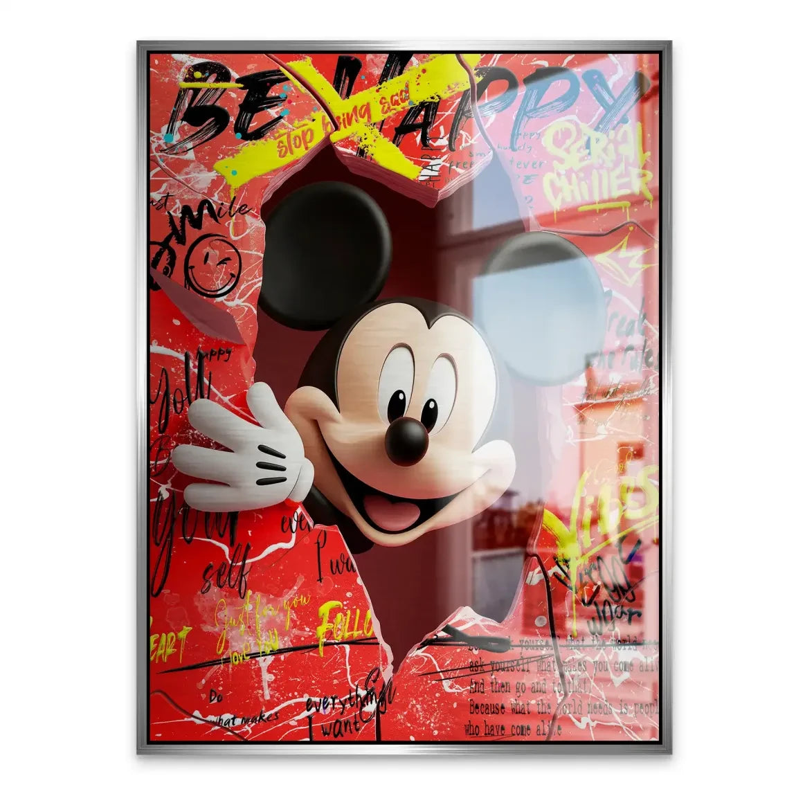 Charming Smile Micky Mouse Aludibond Gebürstet INGALERIE