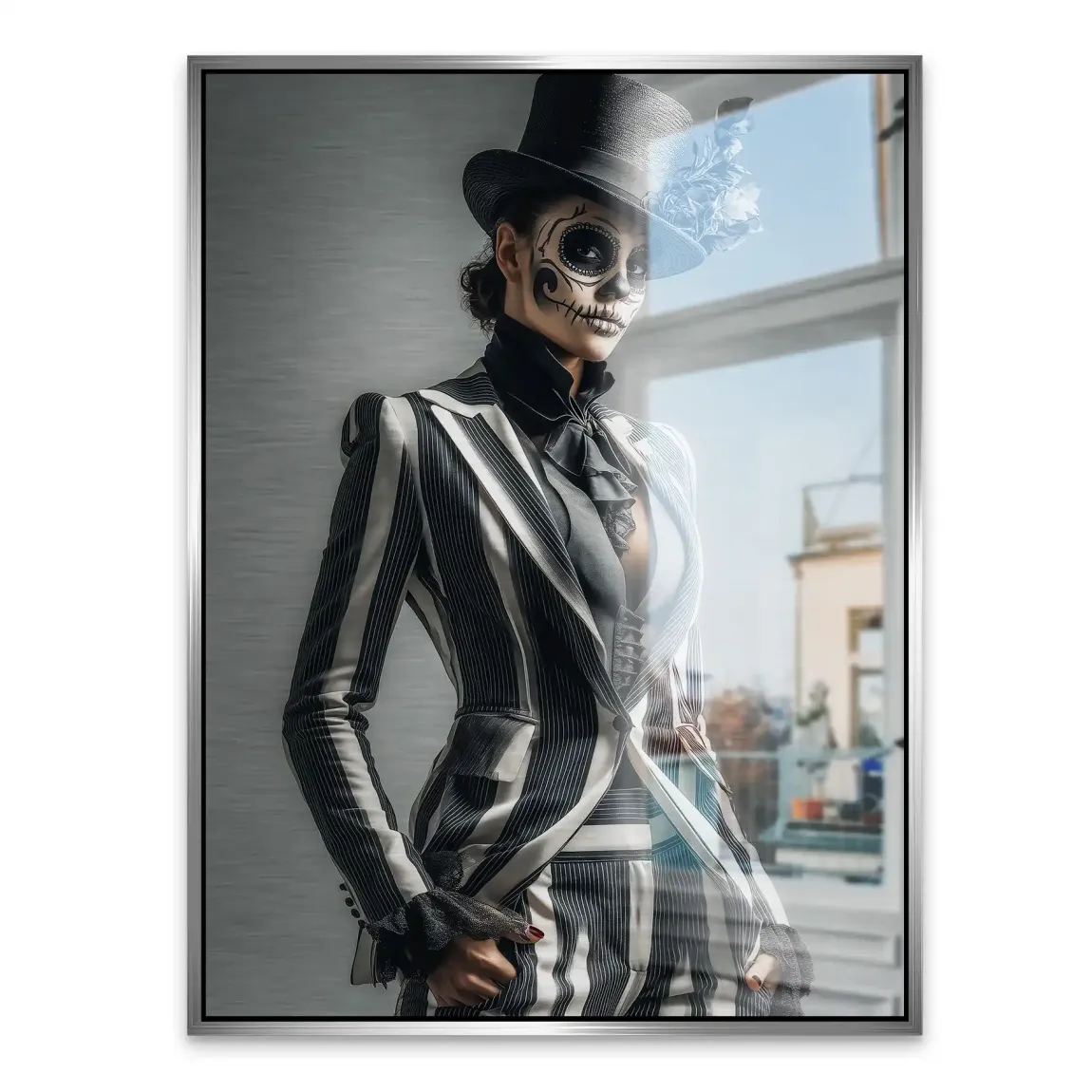 Lady Skull Aludibond Gebürstet INGALERIE