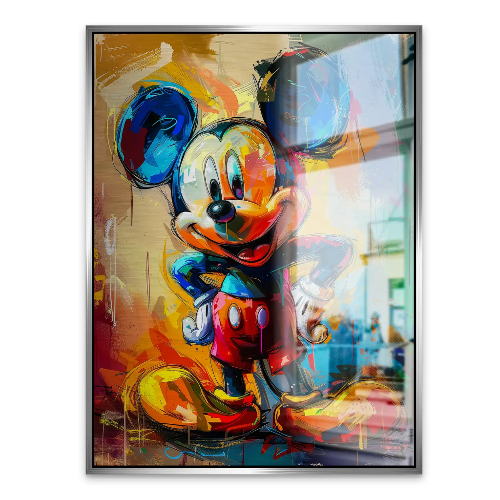 Micky Abstrakt Paint Aludibond Gebürstet INGALERIE