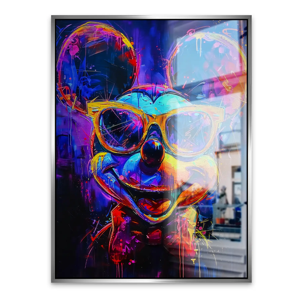 Micky Abstrakt Color Aludibond Gebürstet INGALERIE