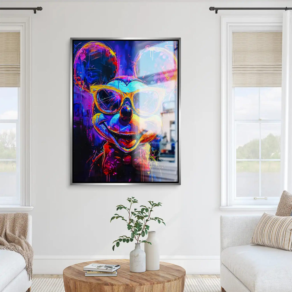 Micky Abstrakt Color Aludibond Gebürstet INGALERIE