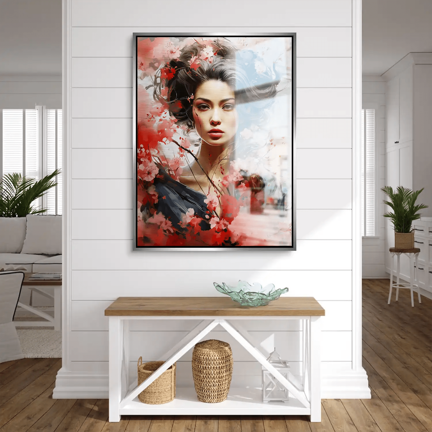 Asian Beauty Alu Gebürstet Bild INGALERIE