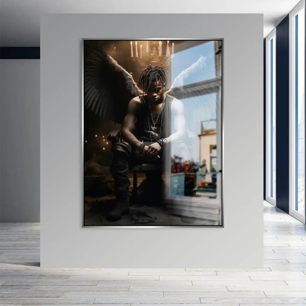 Angel-Man Aludibond gebürstet Bild INGALERIE
