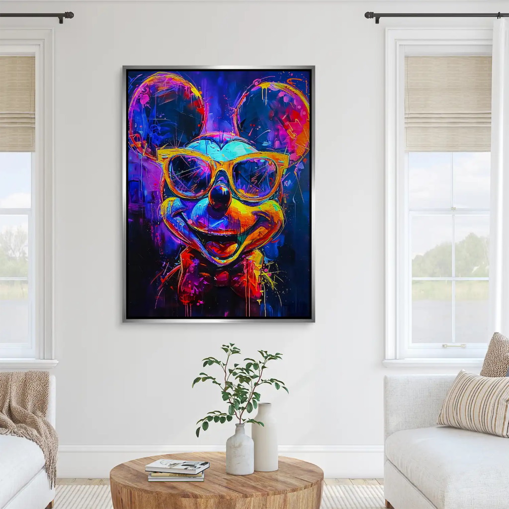 Micky Abstrakt Color Aludibond Gebürstet INGALERIE