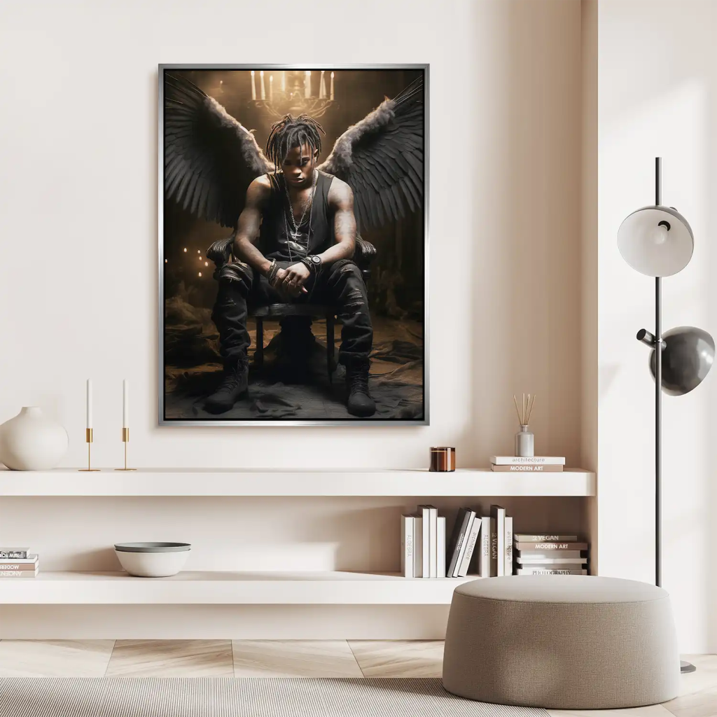 Angel-Man Aludibond gebürstet Bild INGALERIE